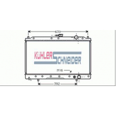 0500271 KUHLER SCHNEIDER Радиатор, охлаждение двигател
