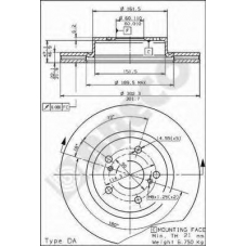 BS 8043 BRECO Тормозной диск