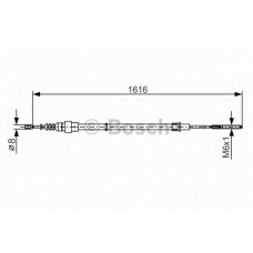 1 987 477 393 BOSCH Трос, стояночная тормозная система