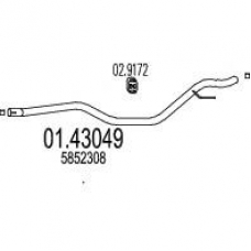 01.43049 MTS Труба выхлопного газа
