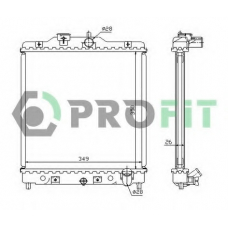 PR 2911A2 PROFIT Радиатор, охлаждение двигателя