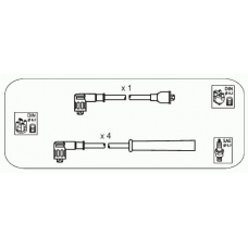 FS2 JANMOR Комплект проводов зажигания