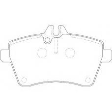 WBP24077A WAGNER LOCKHEED Комплект тормозных колодок, дисковый тормоз