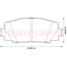 572578B BENDIX Комплект тормозных колодок, дисковый тормоз