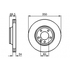 0 986 479 249 BOSCH Тормозной диск