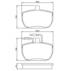 0 986 467 590 BOSCH Комплект тормозных колодок, дисковый тормоз