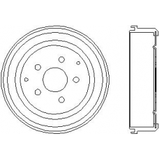94008300 TEXTAR Тормозной барабан