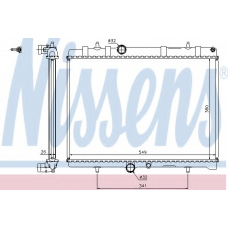 63606A NISSENS Радиатор, охлаждение двигателя