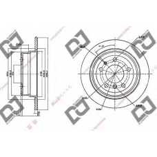 BD1162 DJ PARTS Тормозной диск