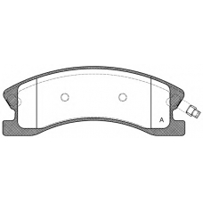 BPA0973.02 OPEN PARTS Комплект тормозных колодок, дисковый тормоз