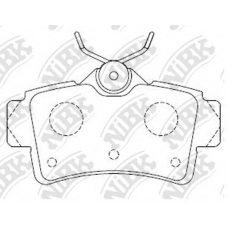 PN0062 NiBK Комплект тормозных колодок, дисковый тормоз