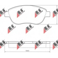37418 OE ABS Комплект тормозных колодок, дисковый тормоз