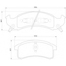 P 09 002 BREMBO Комплект тормозных колодок, дисковый тормоз