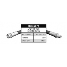 HBS5674 QUINTON HAZELL Тормозной шланг