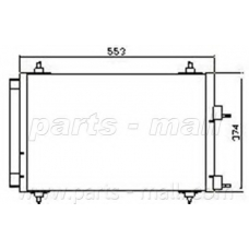 PXNCX-054L Parts mall Конденсатор, кондиционер