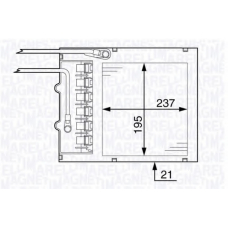 350218333000 MAGNETI MARELLI Теплообменник, отопление салона