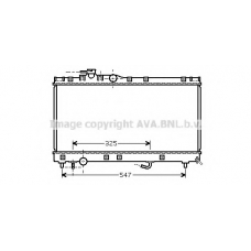 TO2350 AVA Радиатор, охлаждение двигателя