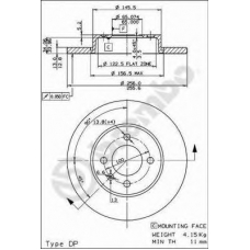 BS 7383 BRECO Тормозной диск