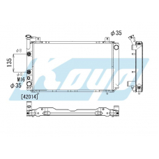 PA020124 KOYO P-tank corrugate-fin ass'y