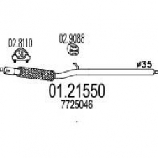 01.21550 MTS Труба выхлопного газа