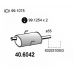 40.6042 ASSO Средний глушитель выхлопных газов
