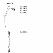600/212 BREMI Комплект проводов зажигания