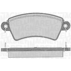 363916060537 MAGNETI MARELLI Комплект тормозных колодок, дисковый тормоз