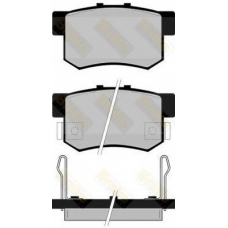 PA738 BRAKE ENGINEERING Комплект тормозных колодок, дисковый тормоз