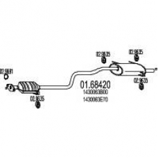 01.68420 MTS Глушитель выхлопных газов конечный