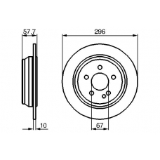 0 986 479 138 BOSCH Тормозной диск