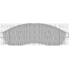 BBP1151 BORG & BECK Комплект тормозных колодок, дисковый тормоз