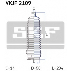 VKJP 2109 SKF Комплект пылника, рулевое управление