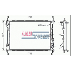 1800951 KUHLER SCHNEIDER Радиатор, охлаждение двигател