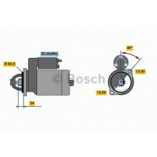 0 986 024 080 BOSCH Стартер