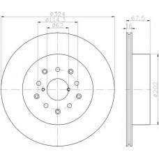 8DD 355 114-941 HELLA Тормозной диск