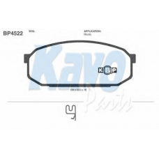 BP-4522 KAVO PARTS Комплект тормозных колодок, дисковый тормоз