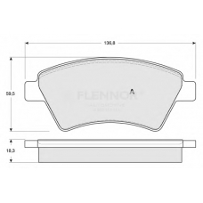 FB210591 FLENNOR Комплект тормозных колодок, дисковый тормоз