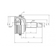 AW1510003A AYWIPARTS Шарнирный комплект, приводной вал