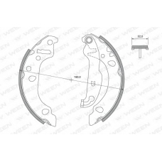 152-2351 WEEN Комплект тормозных колодок
