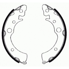 04810 KAWE Комплект тормозных колодок