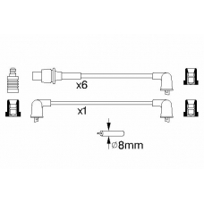 0 986 356 927 BOSCH Комплект проводов зажигания