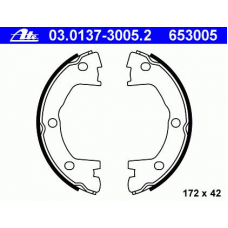 03.0137-3005.2 ATE Комплект тормозных колодок, стояночная тормозная с
