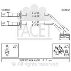 4.9446 FACET Комплект проводов зажигания