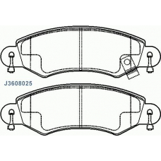J3608025 NIPPARTS Комплект тормозных колодок, дисковый тормоз