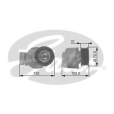 T38318 GATES Натяжной ролик, поликлиновой  ремень
