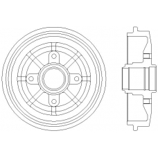 MBD056 MINTEX Тормозной барабан