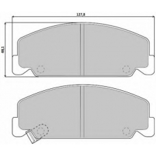 P 28 018 BREMBO Комплект тормозных колодок, дисковый тормоз