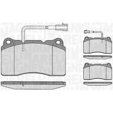 363916060113 MAGNETI MARELLI Комплект тормозных колодок, дисковый тормоз