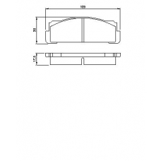 0 986 460 736 BOSCH Комплект тормозных колодок, дисковый тормоз