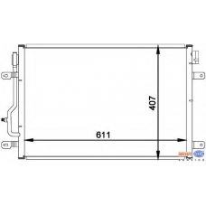 8FC 351 300-241 HELLA Конденсатор, кондиционер